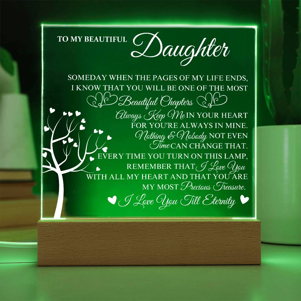 Daughter Keepsake - Lamp of Love