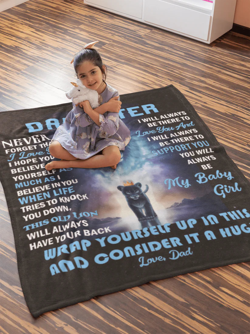 Daughter Never Forget Blanket From Dad