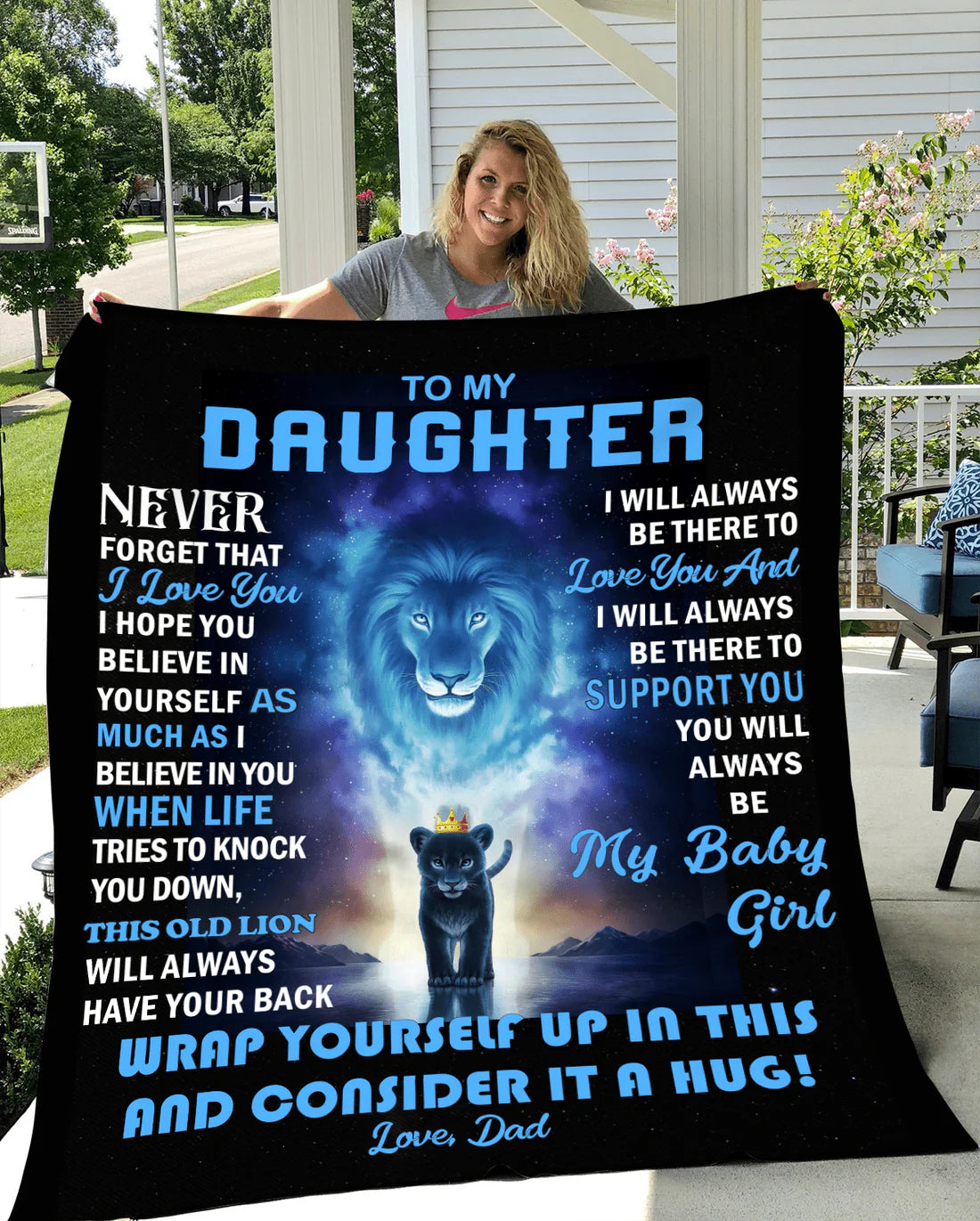Daughter Never Forget Blanket From Dad