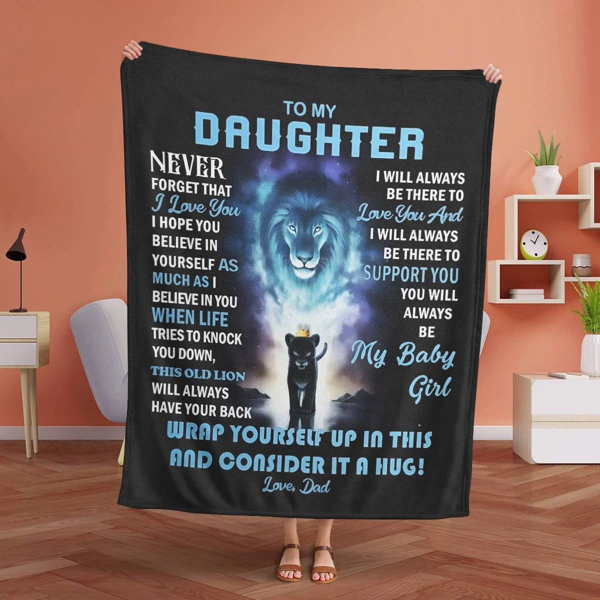 Daughter Never Forget Blanket From Dad