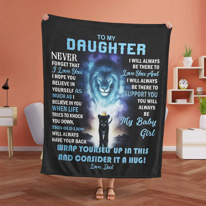 Daughter Never Forget Blanket From Dad