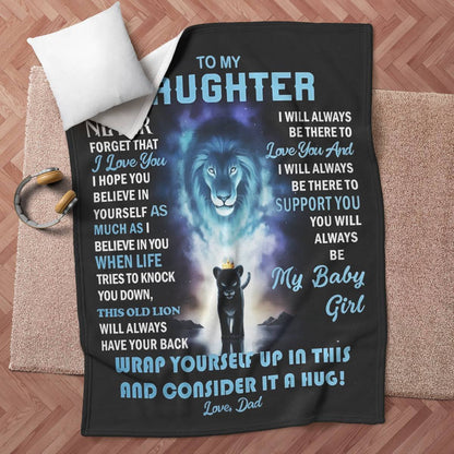 Daughter Never Forget Blanket From Dad
