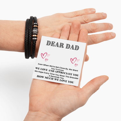 Dear Dad - Even When - Love You Forever Bracelet Gift Set