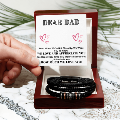 Dear Dad - Even When - Love You Forever Bracelet Gift Set