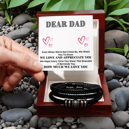 Dear Dad - Even When - Love You Forever Bracelet Gift Set