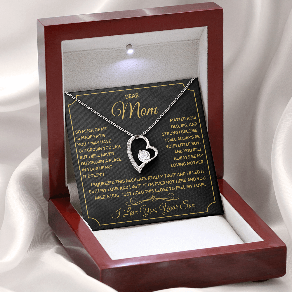 Dear Mom - I Love you, Your Son - Forever Love Necklace Gift Set