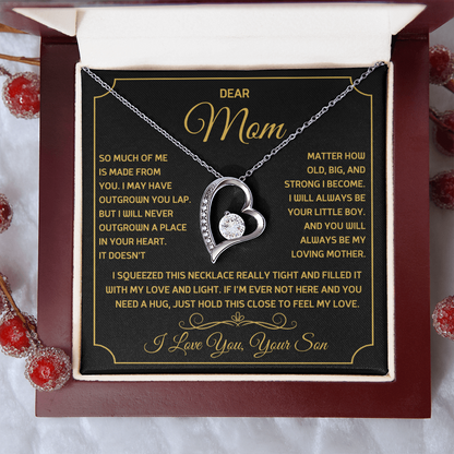Dear Mom - I Love you, Your Son - Forever Love Necklace Gift Set