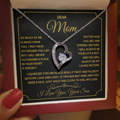 Dear Mom - I Love you, Your Son - Forever Love Necklace Gift Set