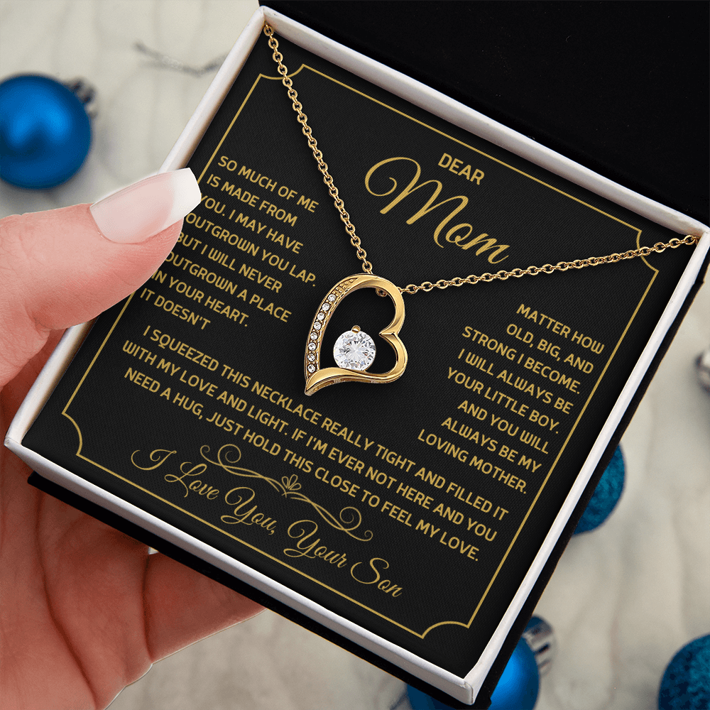 Dear Mom - I Love you, Your Son - Forever Love Necklace Gift Set