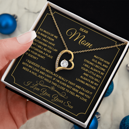 Dear Mom - I Love you, Your Son - Forever Love Necklace Gift Set