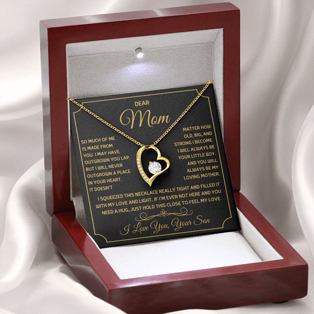 Dear Mom - I Love you, Your Son - Forever Love Necklace Gift Set
