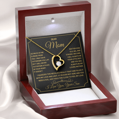 Dear Mom - I Love you, Your Son - Forever Love Necklace Gift Set