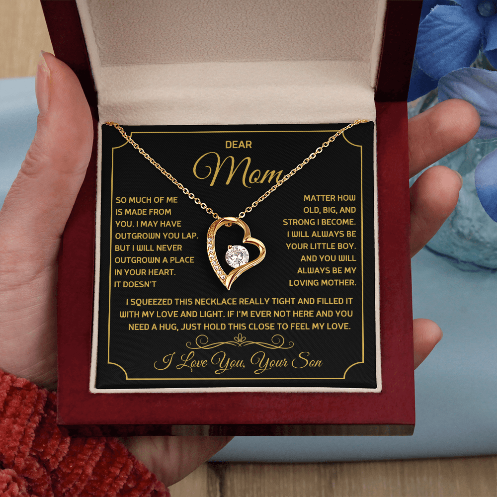Dear Mom - I Love you, Your Son - Forever Love Necklace Gift Set
