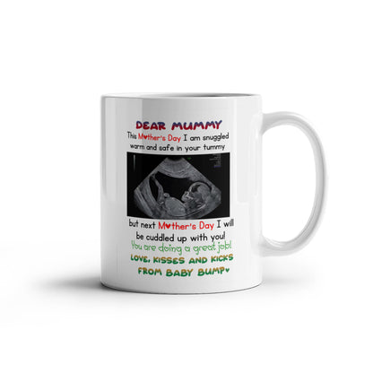 Dear Mummy - Love, Kisses and Kicks From Baby Bump - With ultrasound Image