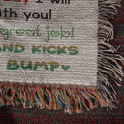 Dear Mummy - Love, Kisses and Kicks from Baby Bump - Heirloom Woven Blanket