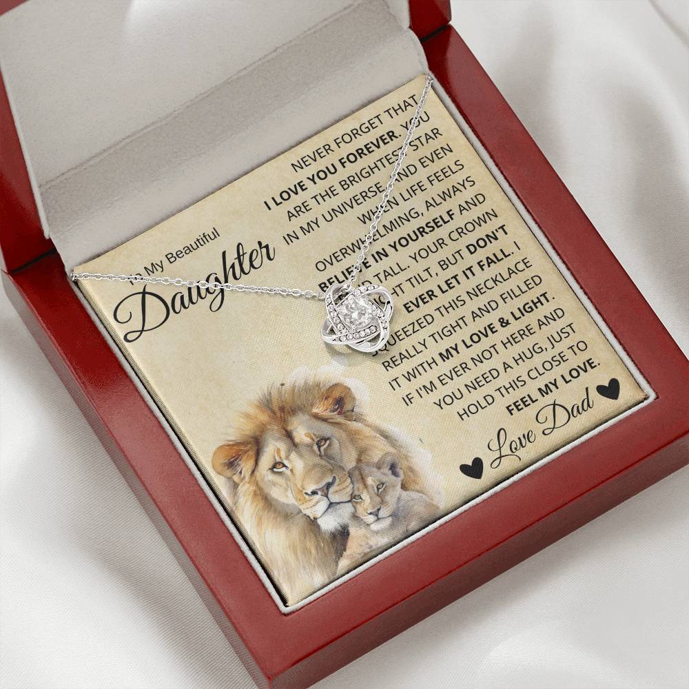 Everlasting Bond Necklace Gift For Daughter