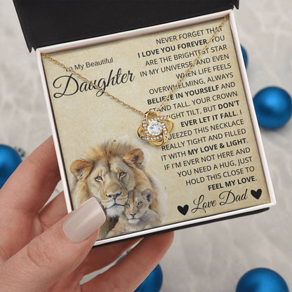 Everlasting Bond Necklace Gift For Daughter