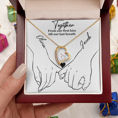 From Our First Kiss Till Our Last Breath – Forever Love Necklace