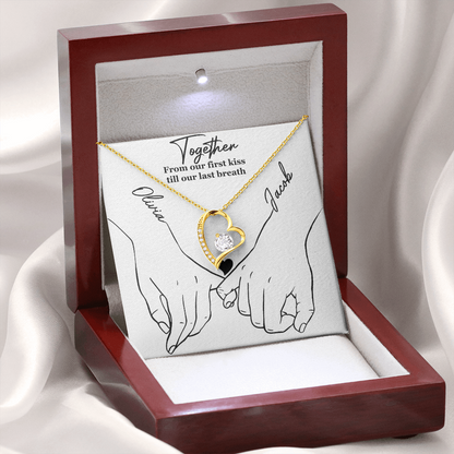 From Our First Kiss Till Our Last Breath – Forever Love Necklace