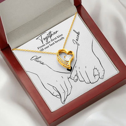 From Our First Kiss Till Our Last Breath – Forever Love Necklace