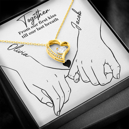 From Our First Kiss Till Our Last Breath – Forever Love Necklace