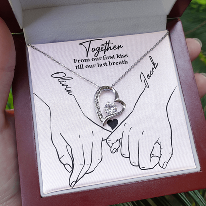 From Our First Kiss Till Our Last Breath – Forever Love Necklace
