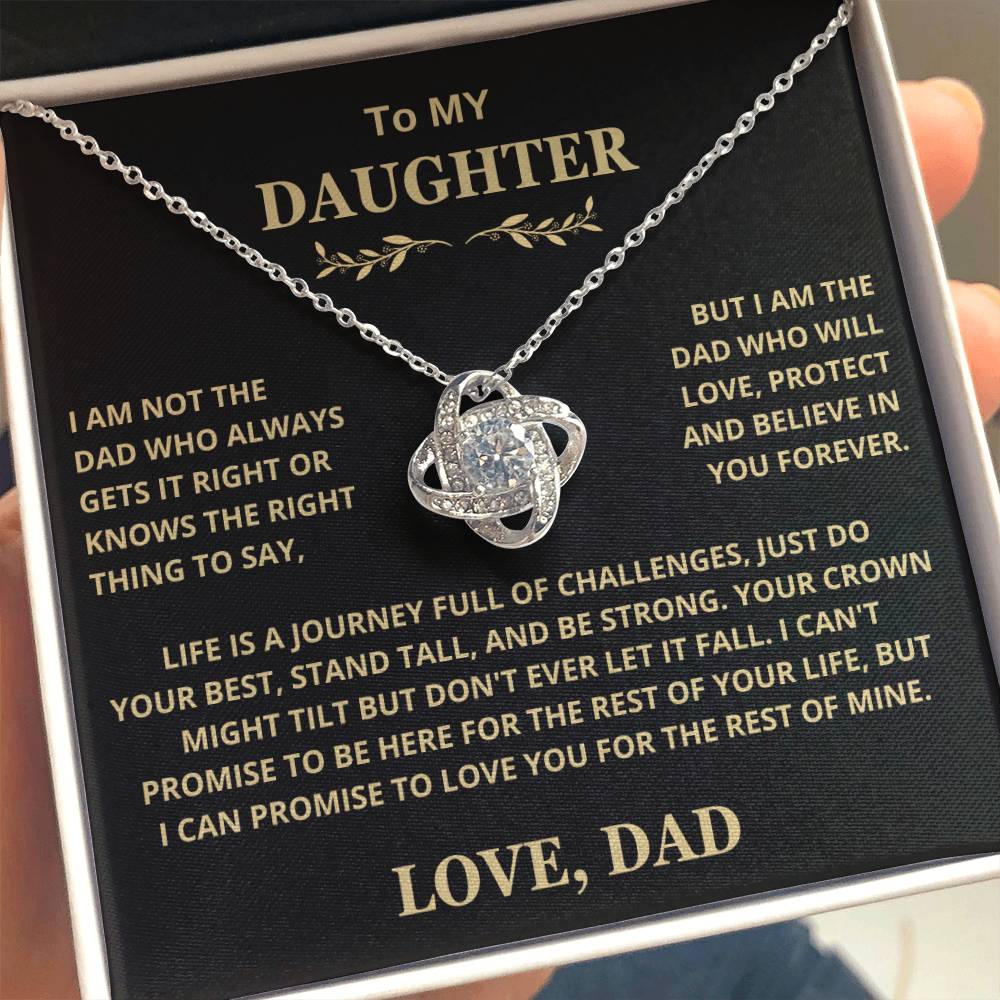 Gift For Daughter From Dad, Crown Might Tilt But Don't Ever Let It Fall