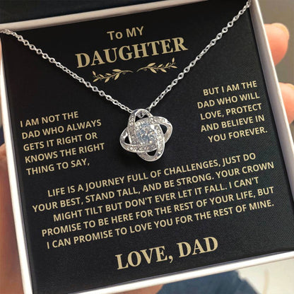 Gift For Daughter From Dad, Crown Might Tilt But Don't Ever Let It Fall