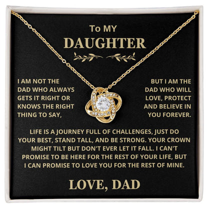 Gift For Daughter From Dad, Crown Might Tilt But Don't Ever Let It Fall