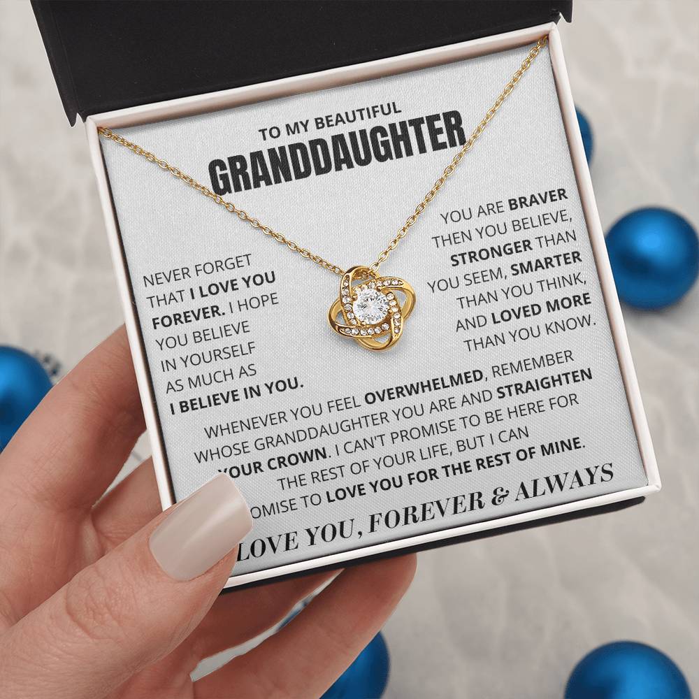 Gift For Granddaughter, Never Forget That I Love You