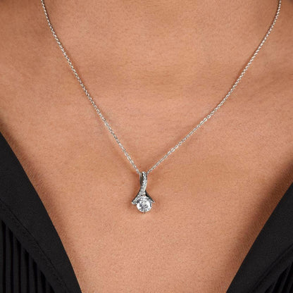 Gift for Wife "I Can't Live Without You" Gold Necklace - Charming Family Gift