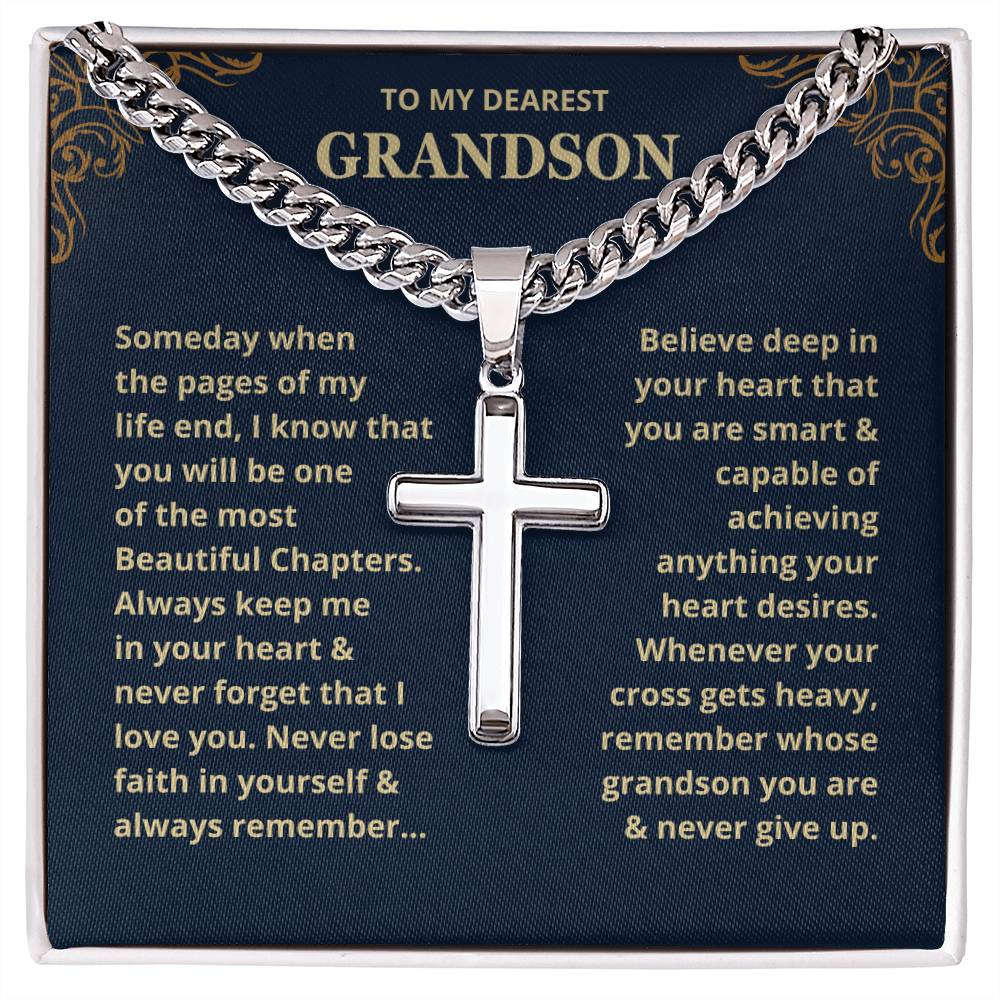 Grandson, Never Lose Faith - Chain Necklace