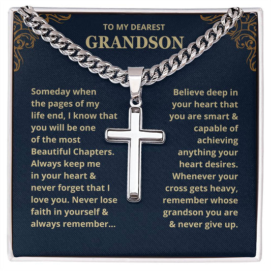 Grandson, Never Lose Faith - Chain Necklace