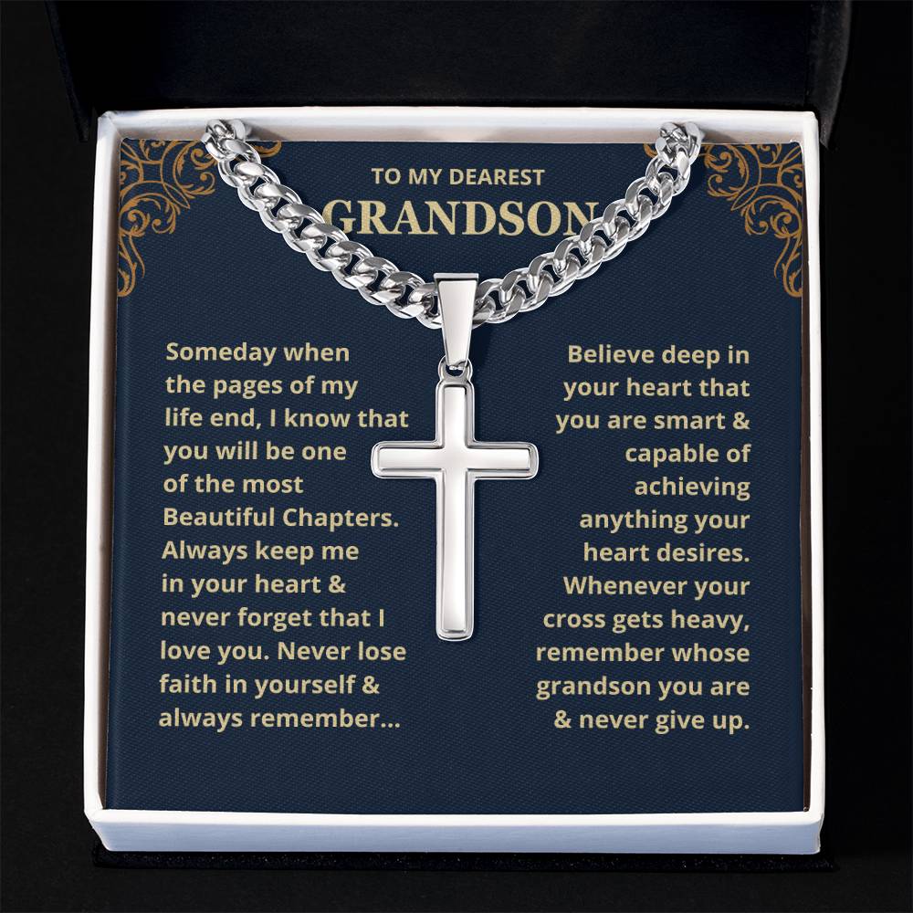 Grandson, Never Lose Faith - Chain Necklace