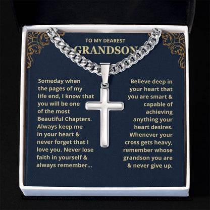 Grandson, Never Lose Faith - Chain Necklace