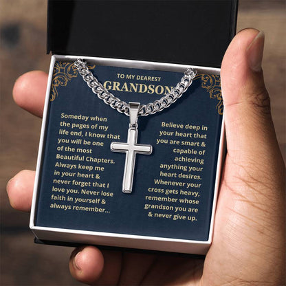 Grandson, Never Lose Faith - Chain Necklace