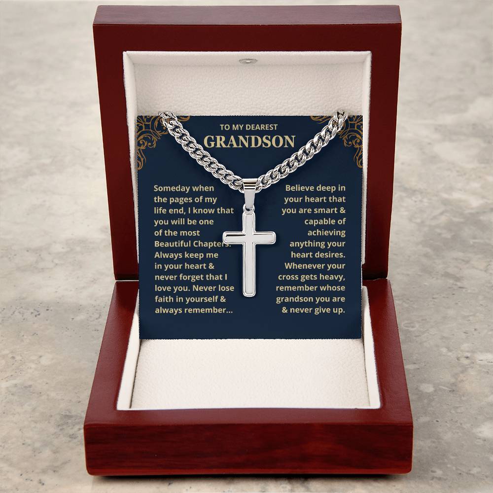 Grandson, Never Lose Faith - Chain Necklace