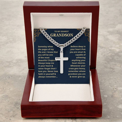 Grandson, Never Lose Faith - Chain Necklace