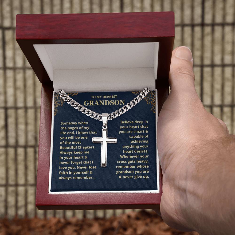 Grandson, Never Lose Faith - Chain Necklace
