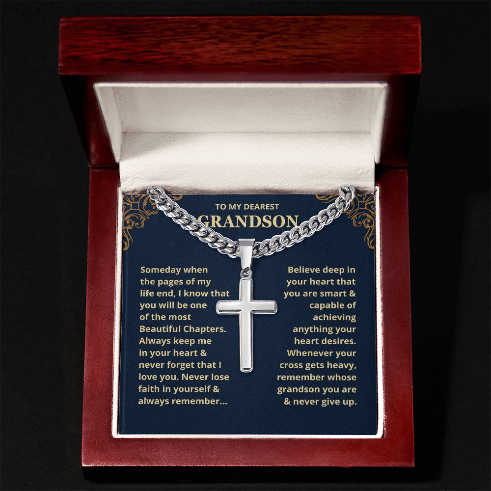 Grandson, Never Lose Faith - Chain Necklace