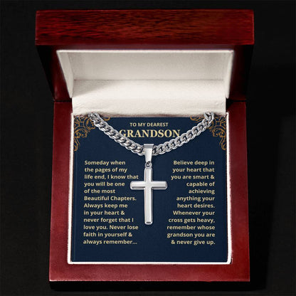 Grandson, Never Lose Faith - Chain Necklace