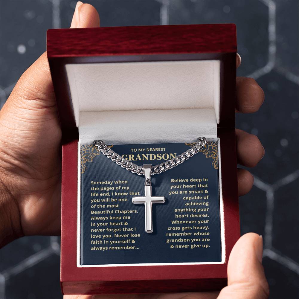 Grandson, Never Lose Faith - Chain Necklace
