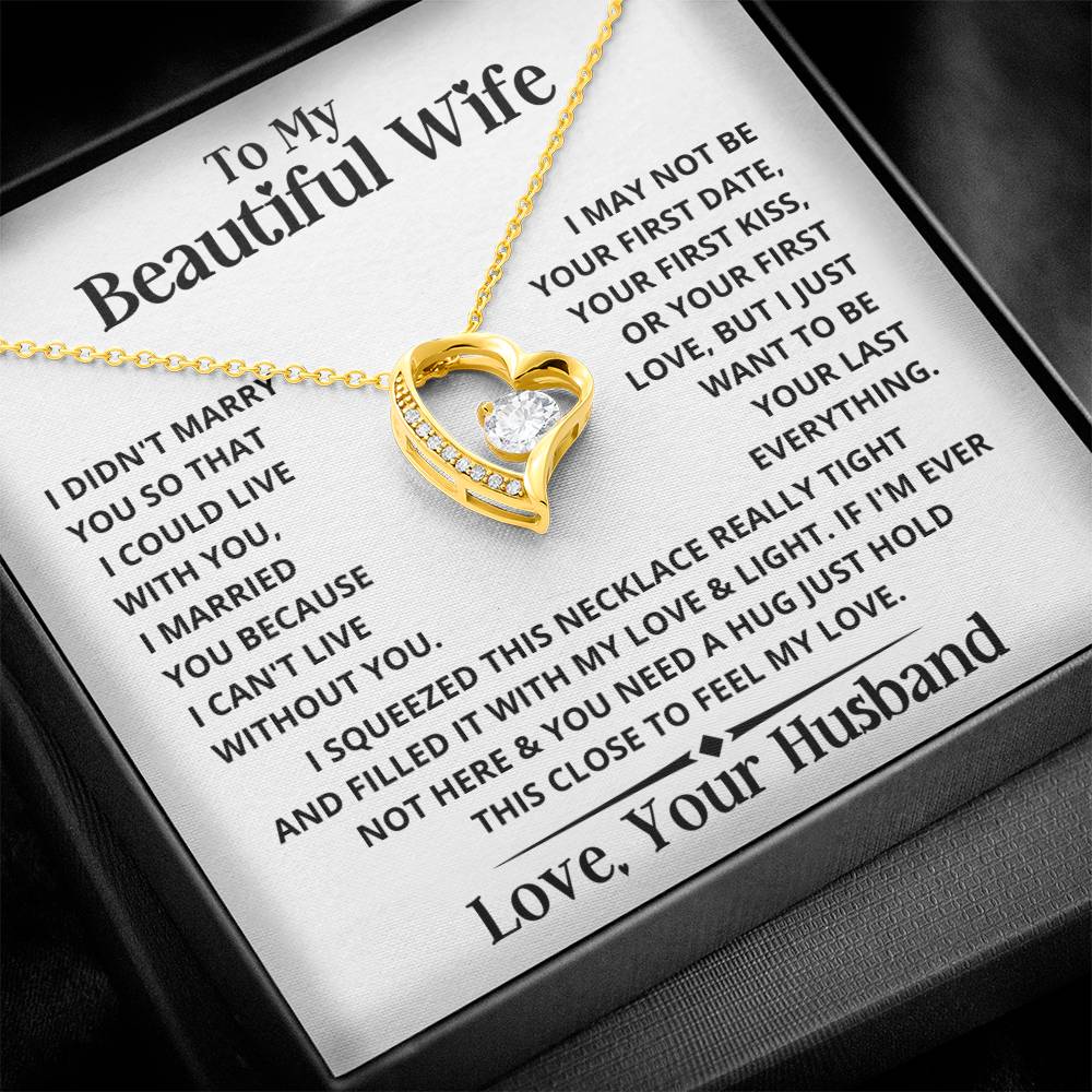Heart Necklace - Beautiful Wife