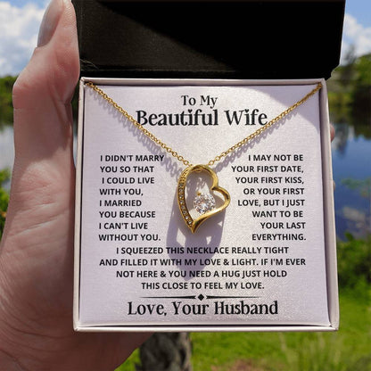 Heart Necklace - Beautiful Wife