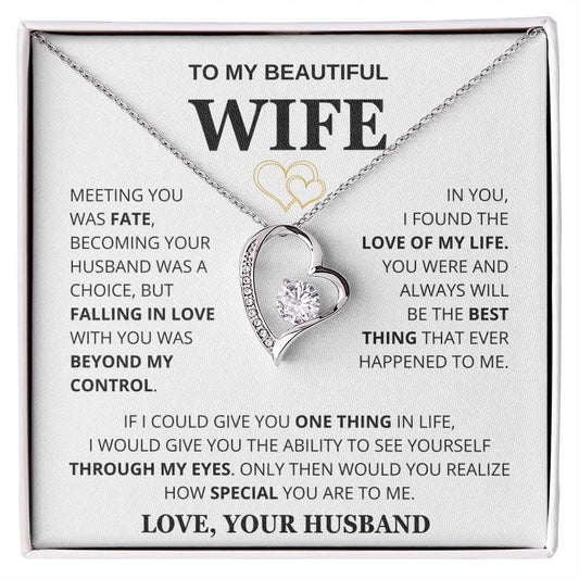 Husband to Wife Meeting You Was Fate Necklace