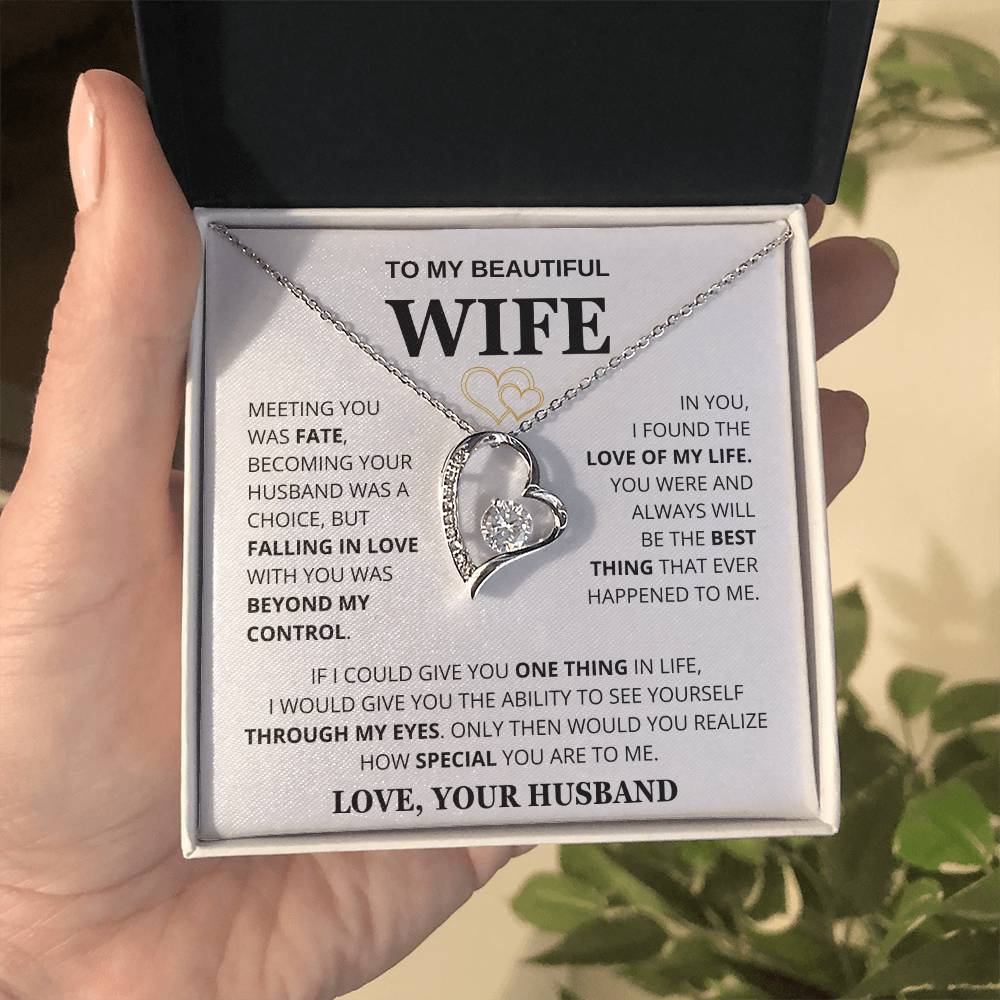Husband to Wife Meeting You Was Fate Necklace