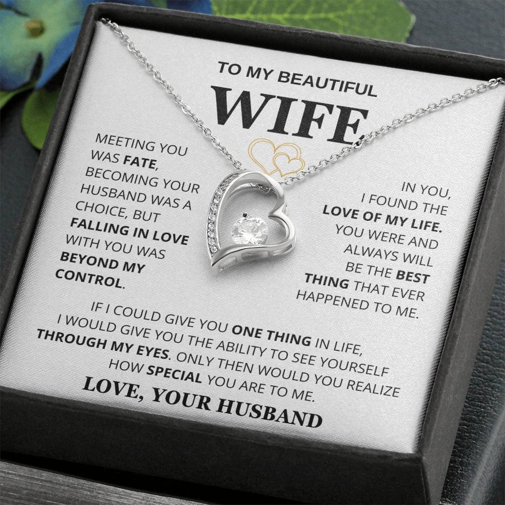 Husband to Wife Meeting You Was Fate Necklace