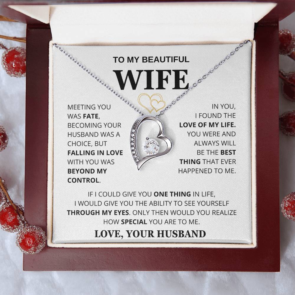 Husband to Wife Meeting You Was Fate Necklace