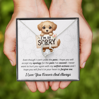 I'm Sorry For Hurting You Flower | Forever Love Necklace