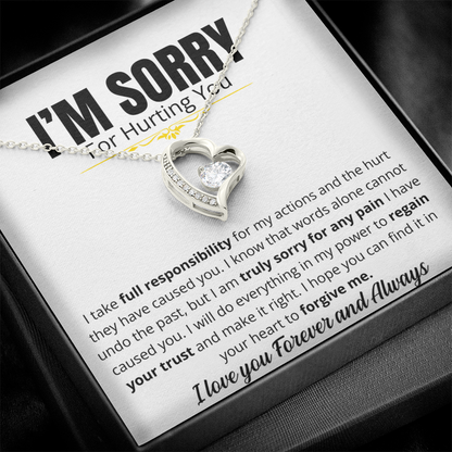 I'm Sorry For Hurting you - Forever Love Necklace